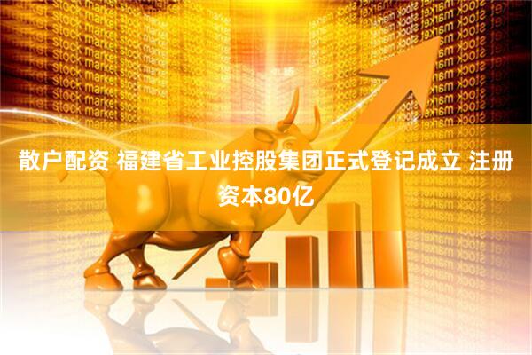 散户配资 福建省工业控股集团正式登记成立 注册资本80亿