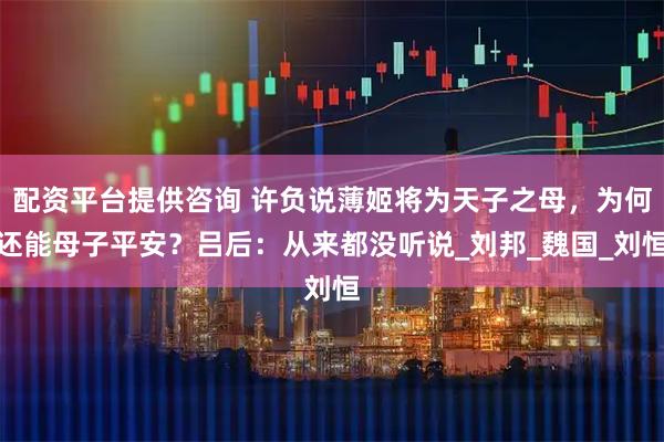 配资平台提供咨询 许负说薄姬将为天子之母，为何还能母子平安？吕后：从来都没听说_刘邦_魏国_刘恒